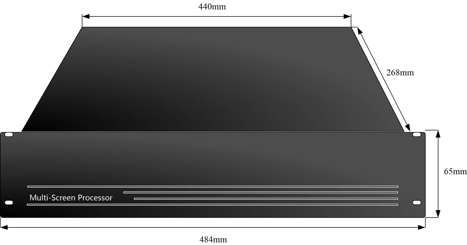 K Series Compact HDMI Video Wall Processor dimensions