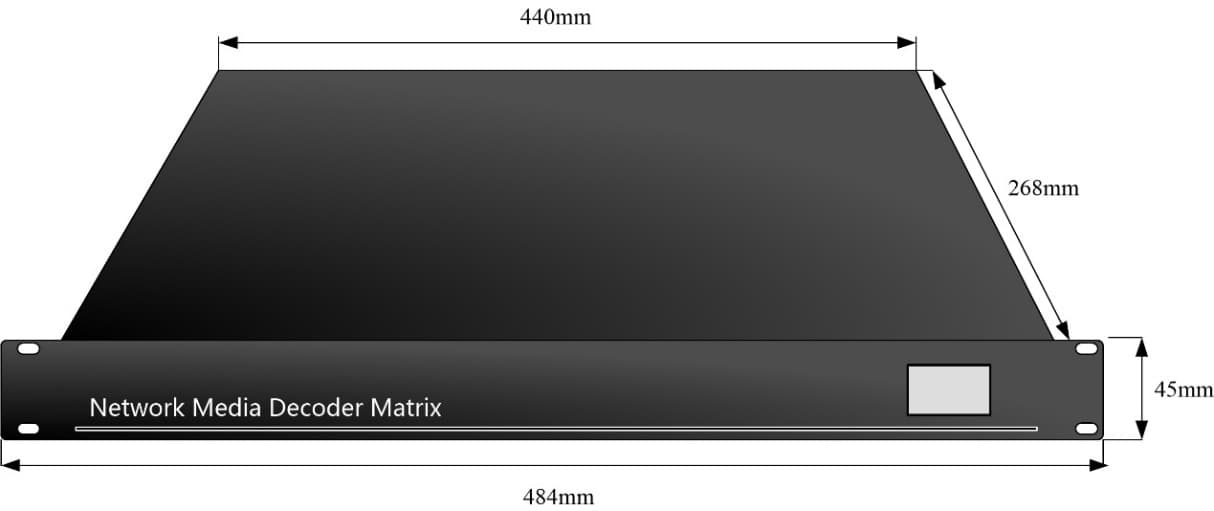 NM-25 Network Video Decoder Matrix dimensions