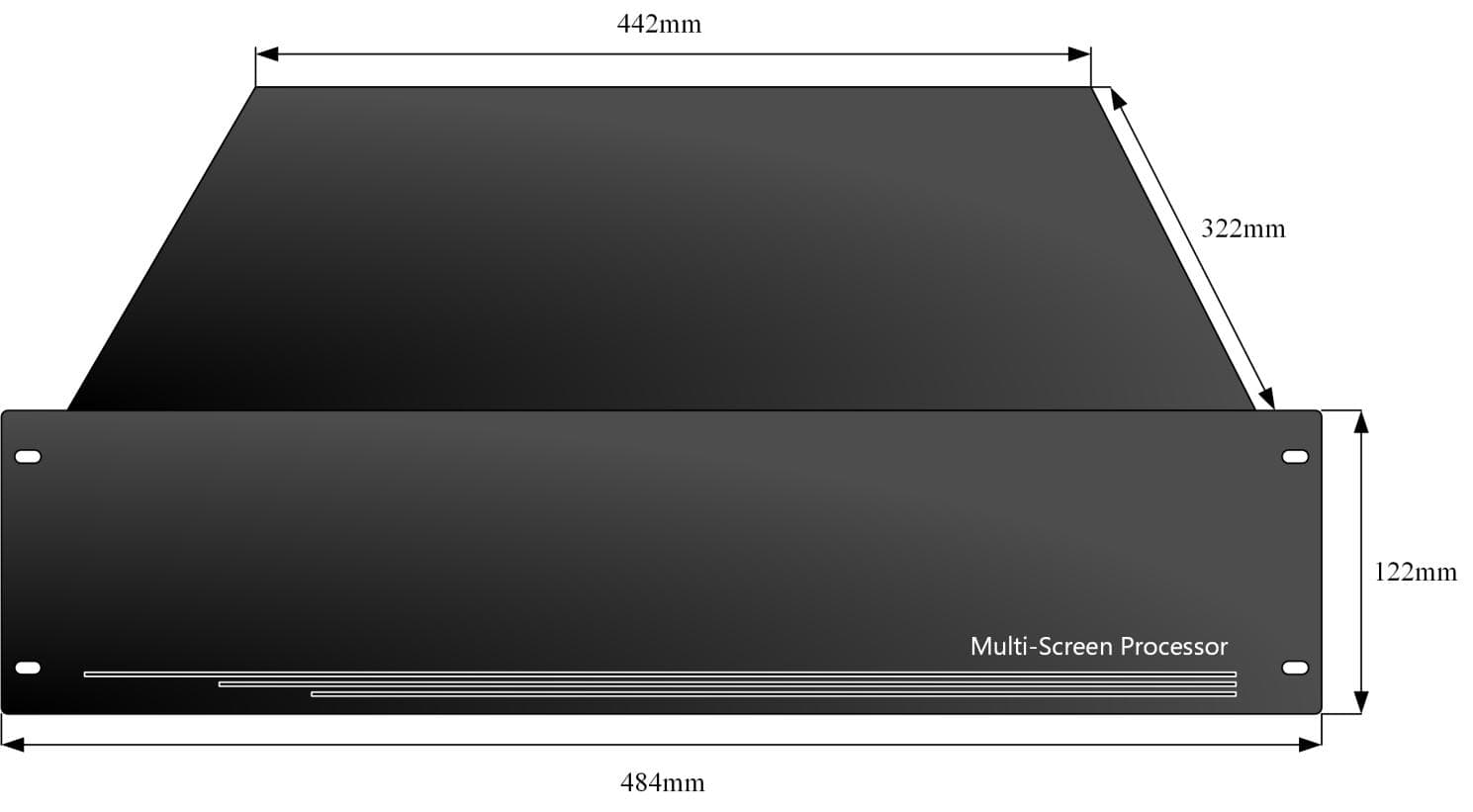 P Series Professional Modular Video Wall Processor dimensions